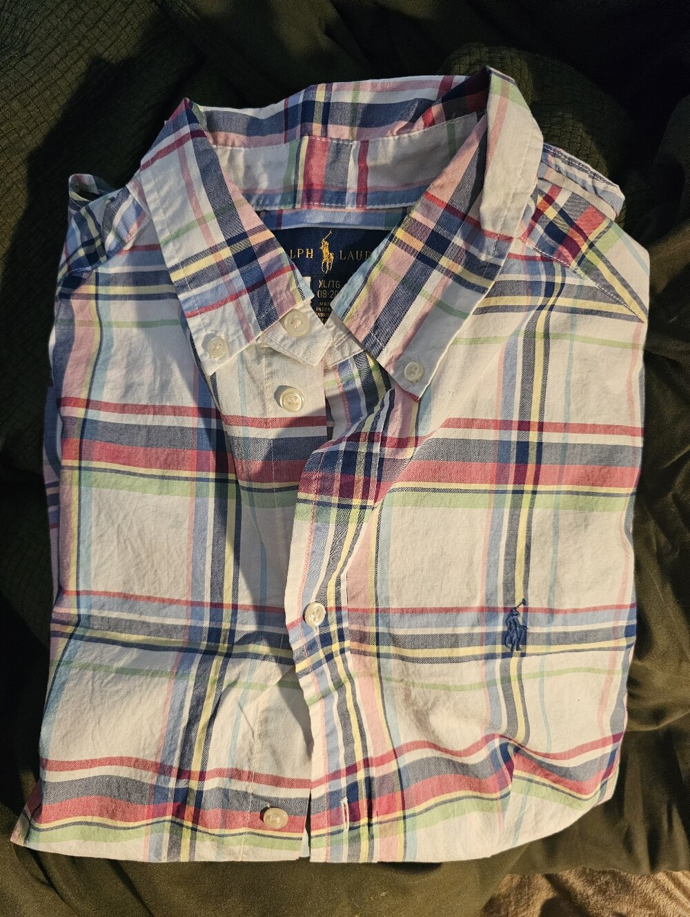 Ralph Lauren Boy’s Multicolor Plaid Button-Down Shirt